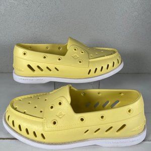 Sperry women’s 8 float boat shoe yellow top sider men’s 6
